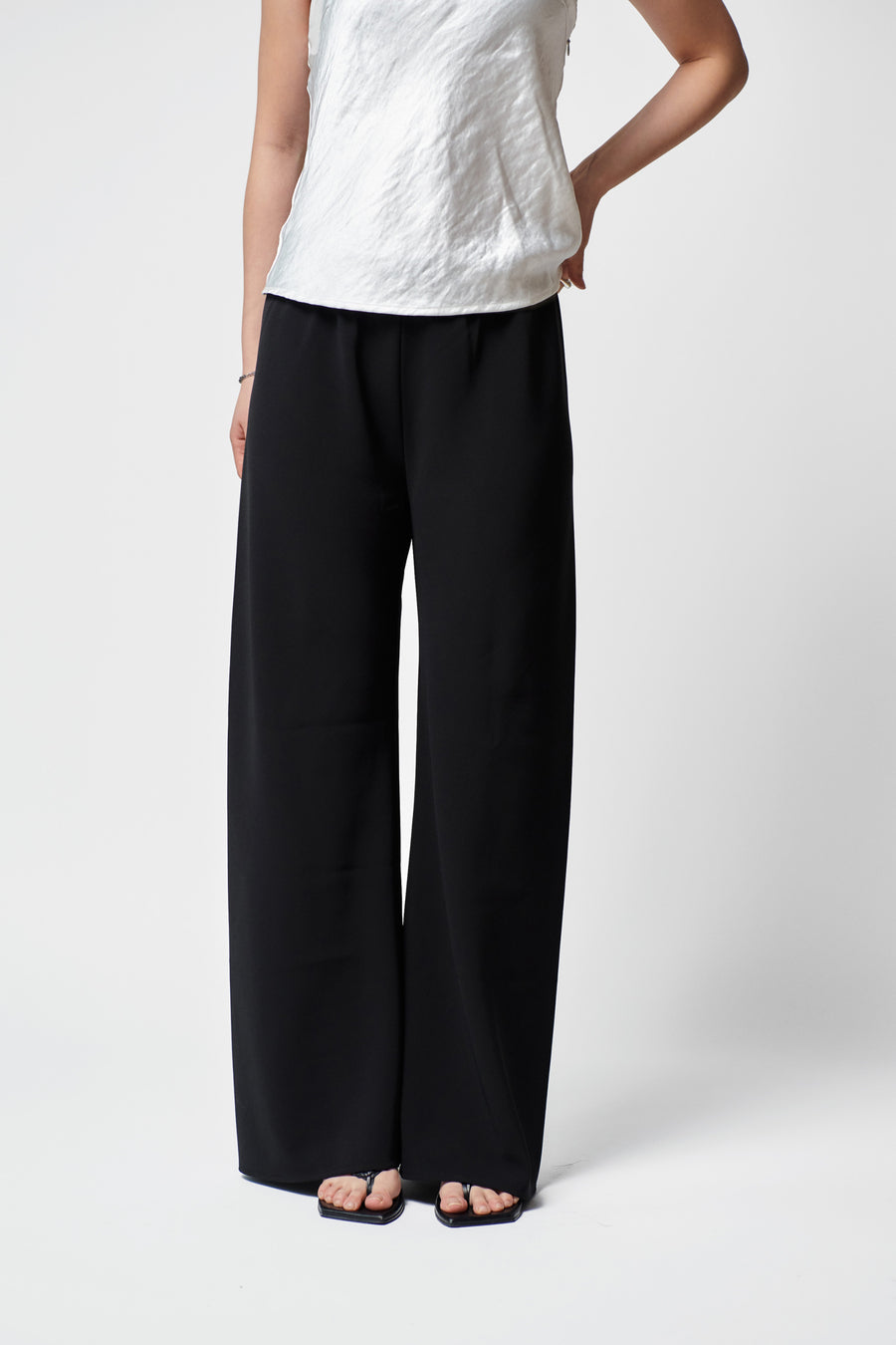 Crepe Pants + Black - Little Puffy