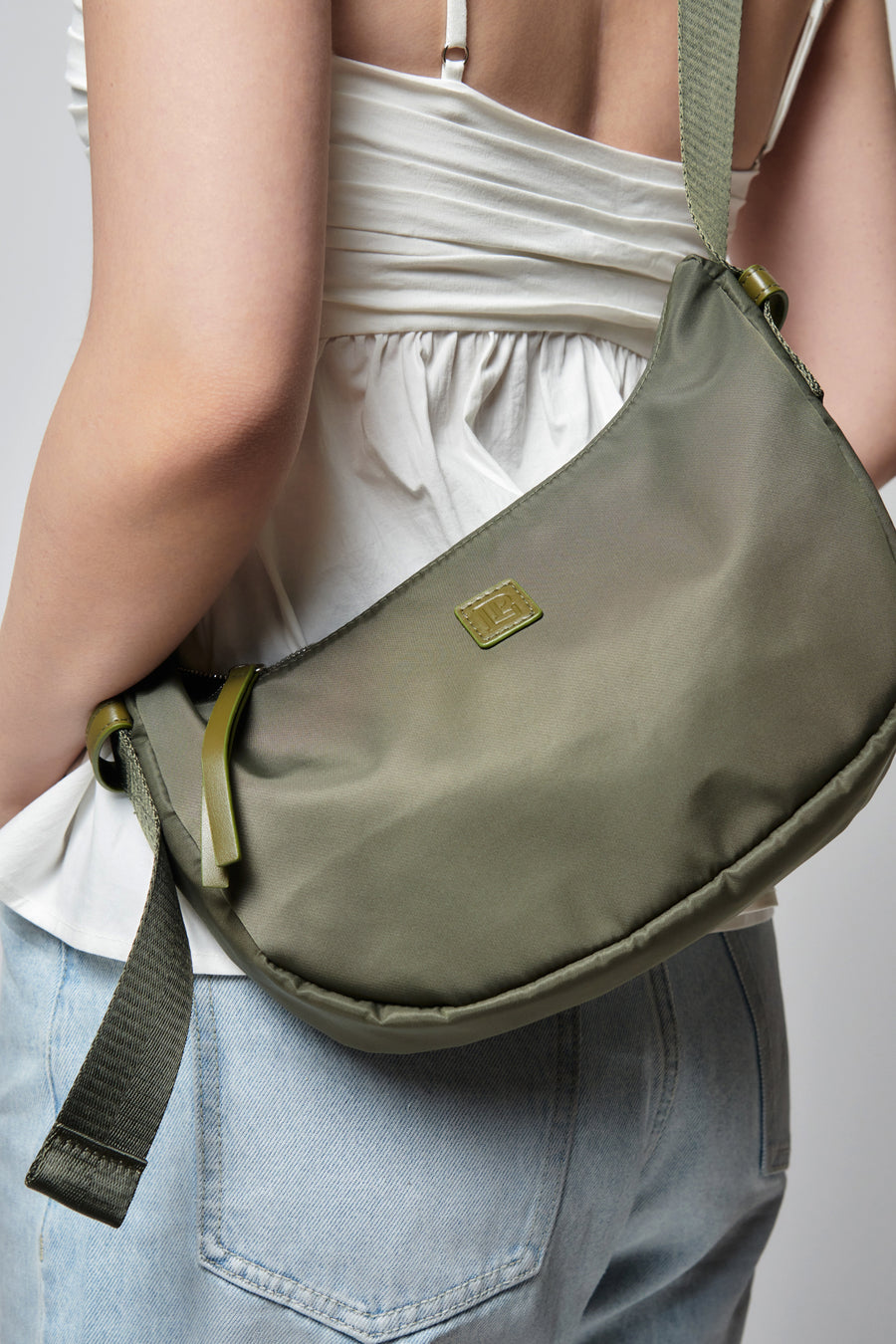 Mini Crossbody Bag + Green - Little Puffy