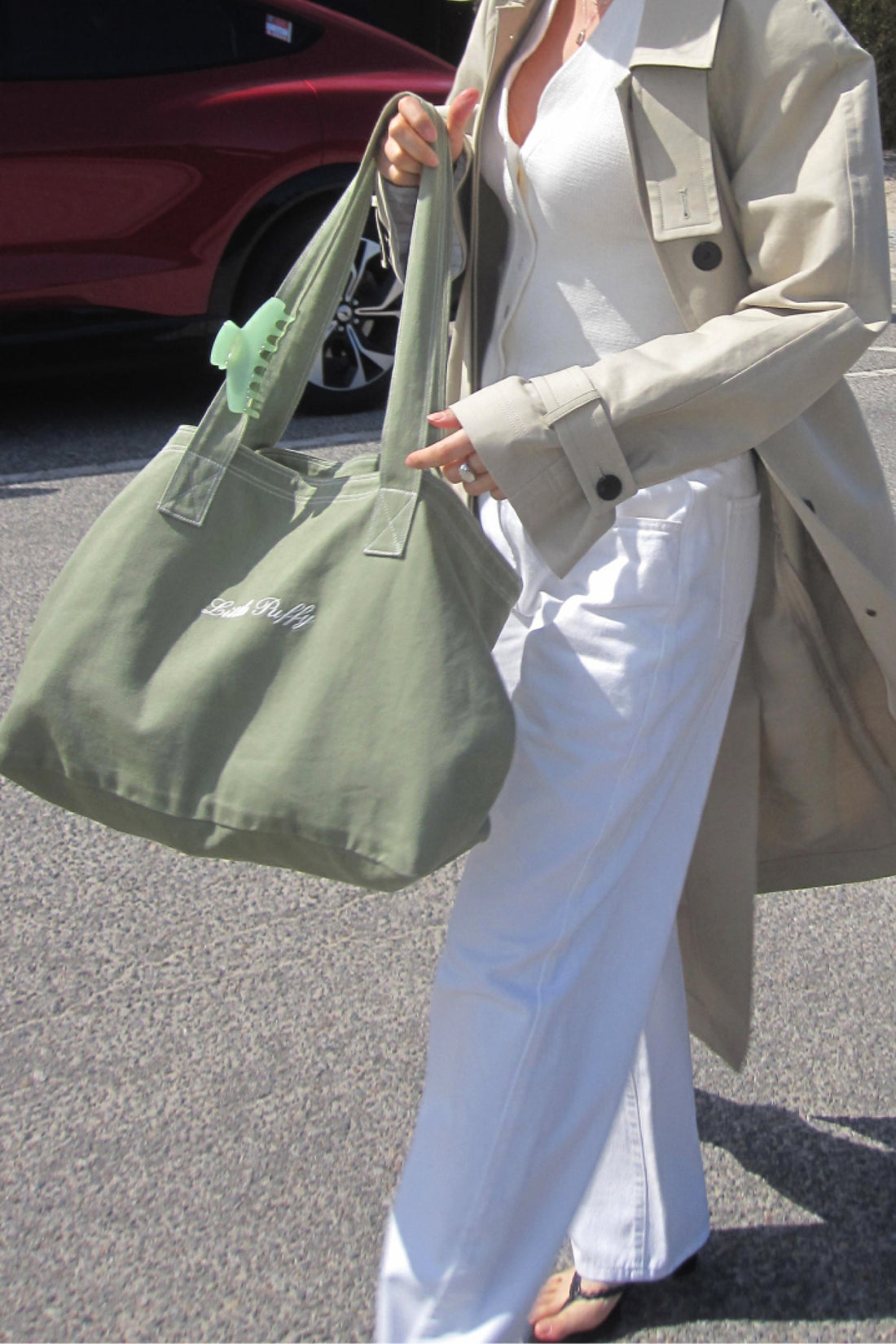 Everyday Tote + Light Green - Little Puffy