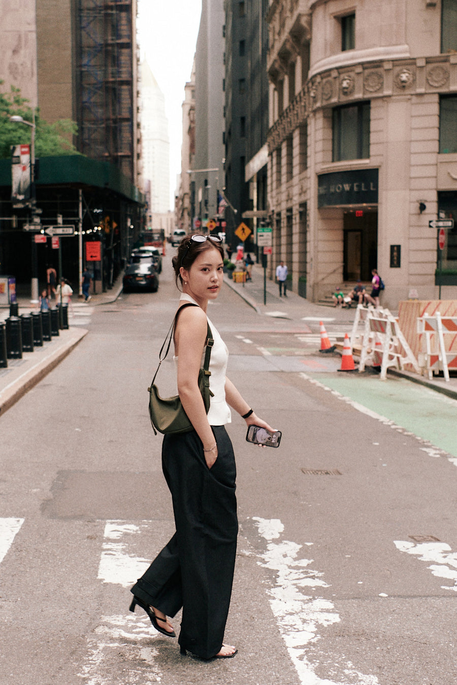 Jade Halter Knit Top + White