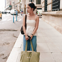 Flora Cotton Ruched Top + White