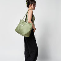 Canvas Tote + Light Green - Little Puffy