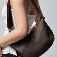 Mini Crossbody Bag + Brown - Little Puffy