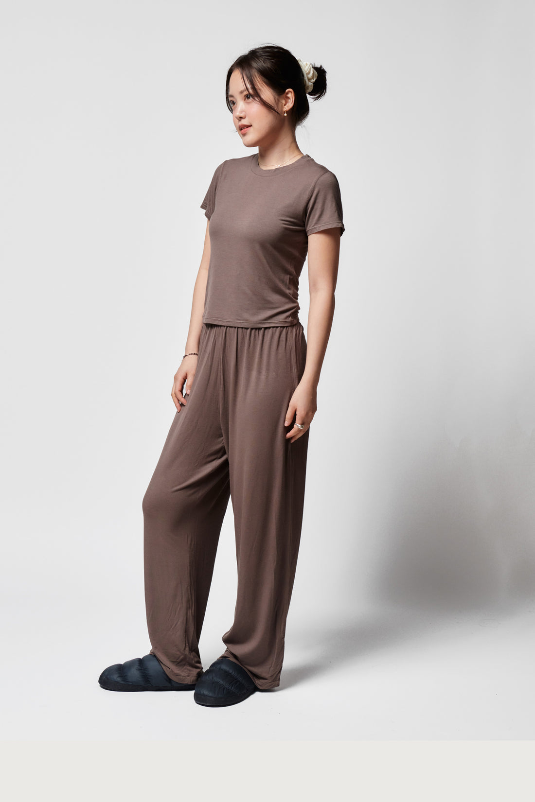 Lounge Pants + Brown - Little Puffy